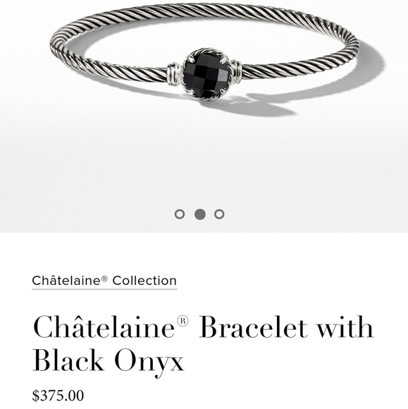 David Yurman Chatelaine Onyx Bracelet - Picture 4 of 6